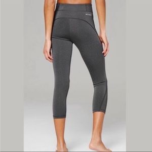 Ivy Park Grey High Rise Sculptured 3/4 Legging Size XS
